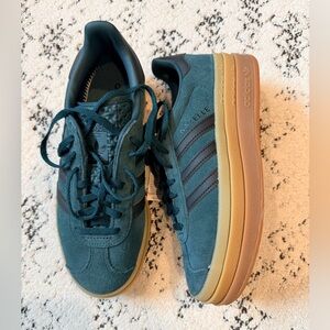 Adidas Gazelle Women's Platform Shoes - Green and Black